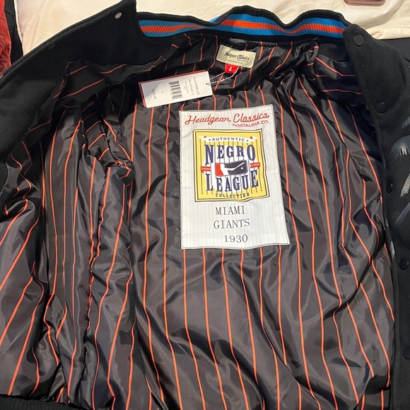 Negro League Miami Giants VarsityJacket with Colorful Accents π€βΎοΈπ€ - Picture 9 of 9